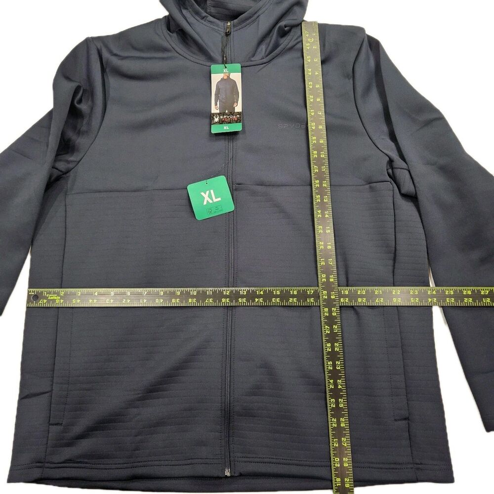 Spyder Active Men's Full Zip Active Hoodie Jacket Navy / Blue / XL / New - Picture 3 of 9